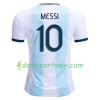 Koszulka Argentyna MESSI 10 Domowe Koszulki Piłkarskie Copa América 2019 Krótki Rękaw